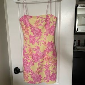 White Fox Boutique Sunset Skies Mini Dress Summer Blossom size SMALL